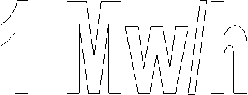 1 Mw/h
